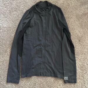 PINK Grey Zip Up Sweater